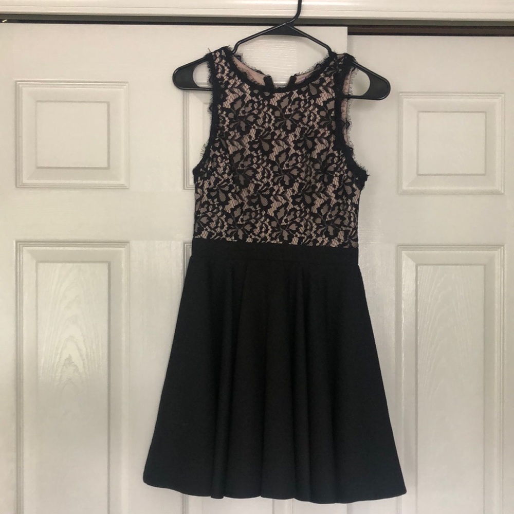 Black Lace Mini Dress